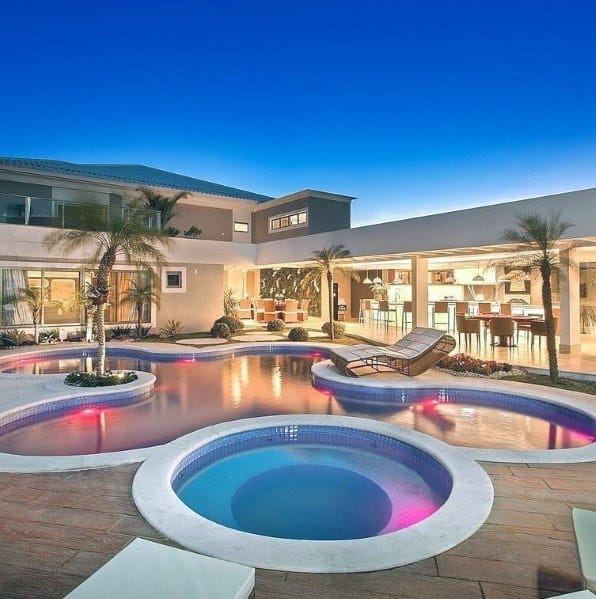 color-changing underwater lights