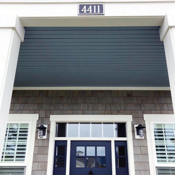 traditional blue porch ceiling