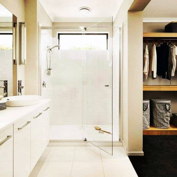 frameless door shower