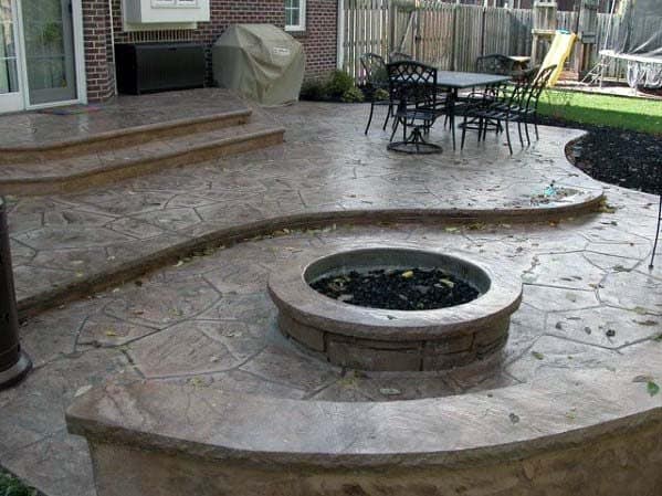 flagstone stamped concrete 