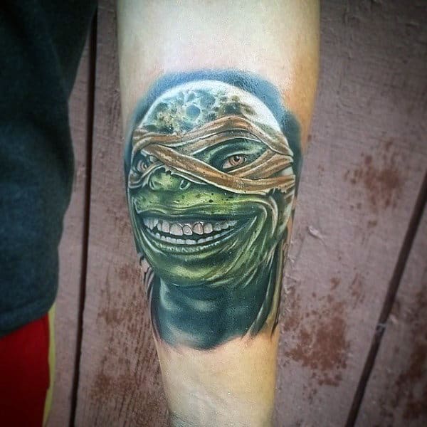 Unique Teenage Mutant Ninja Turtle Mens Inner Forearm Tatoto