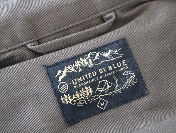 United By Blue Responsible Durable Goods Inner Shirt Tag