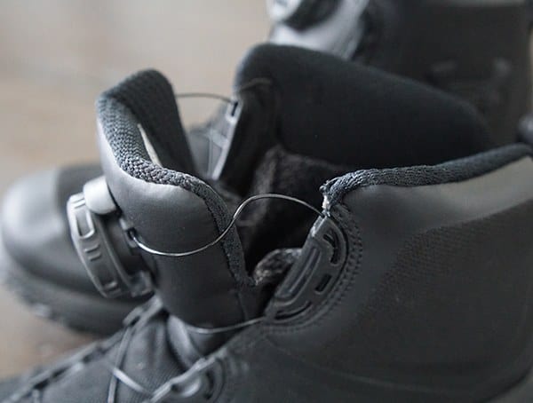Unlacing The Boa System Under Armour Fat Tire Gore Tex Mens Boots