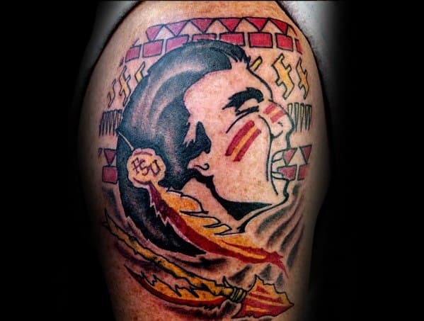 Upper Arm Florida State University Fsu Mens Tattoo Designs