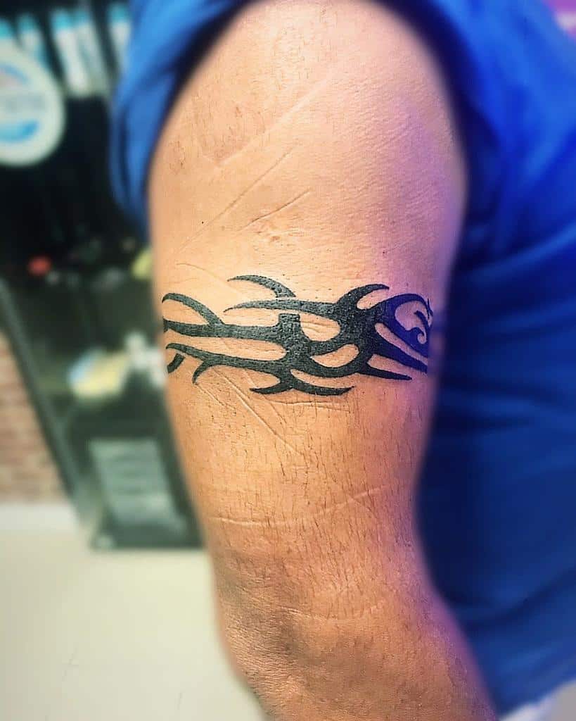 upper arm simple tribal tattoos wesley.gouveia