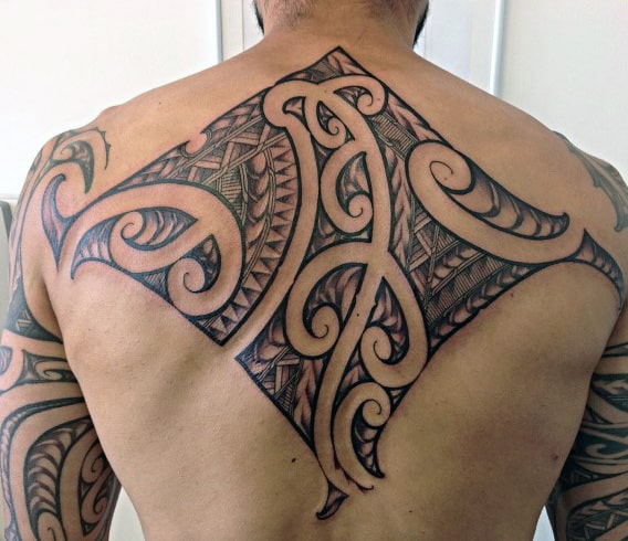 Upper Back Cool Tribal Tattoos For Guys