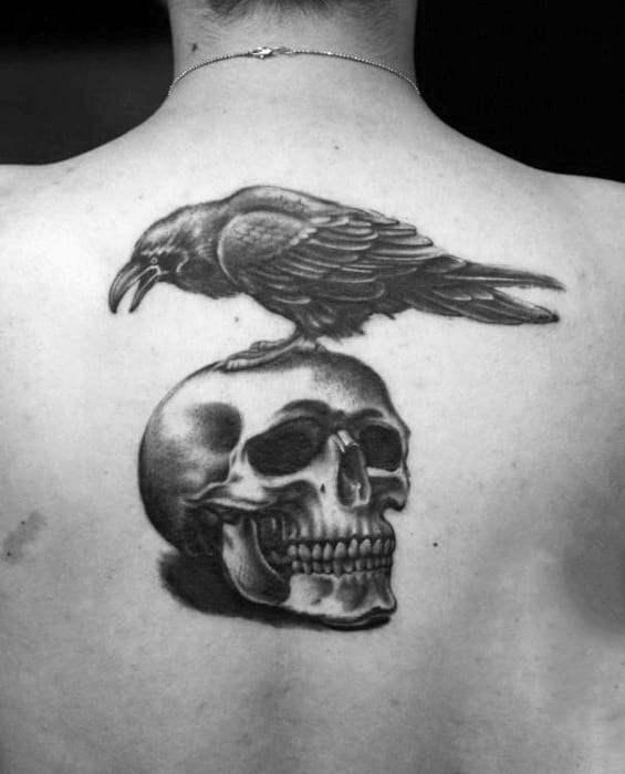 Upper Back Expendables Tattoo Design For Gentlemen