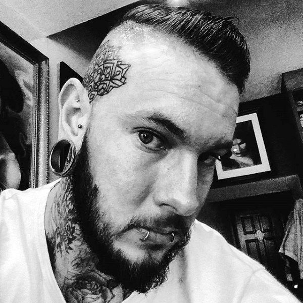 Upper Face Guys Floral Tattoo Designs