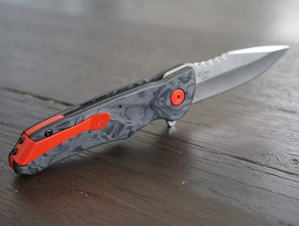 Usmc Red Cerakote Contrasting Details Buck Knives Sprint Pro