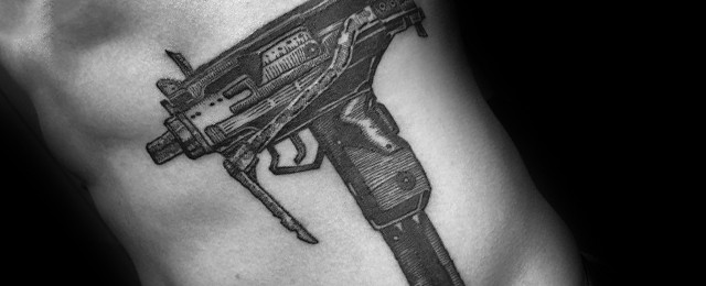 Uzi Tattoo Ideas For Men