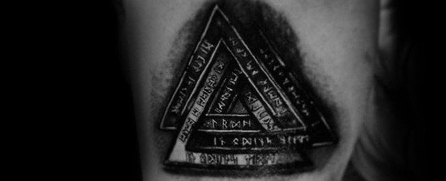 Valknut Tattoo Designs For Men