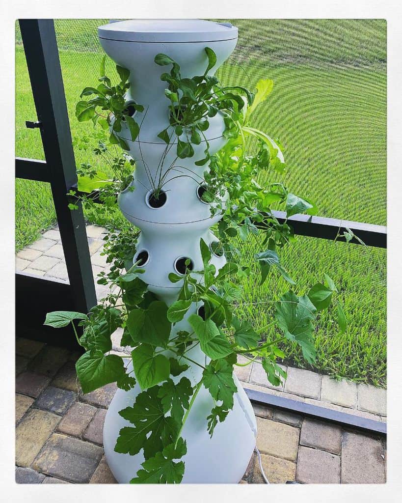 vertical abstract planter garden