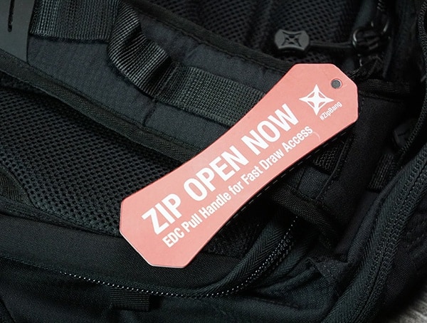 Vertx Edc Gamut Plus Backpack Zip Open Now Edc Oversized Pull Handle
