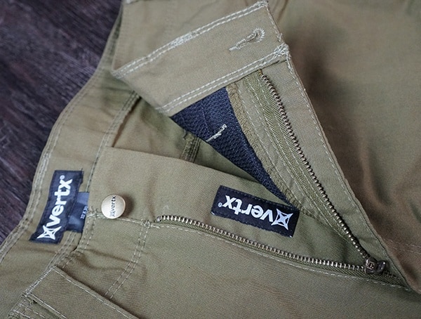 Vertx Hyde Pants Zipper And Button Closure