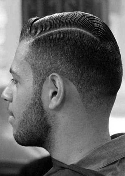 Very Short Hard Part Fashion Foward Hairstyle For Guys