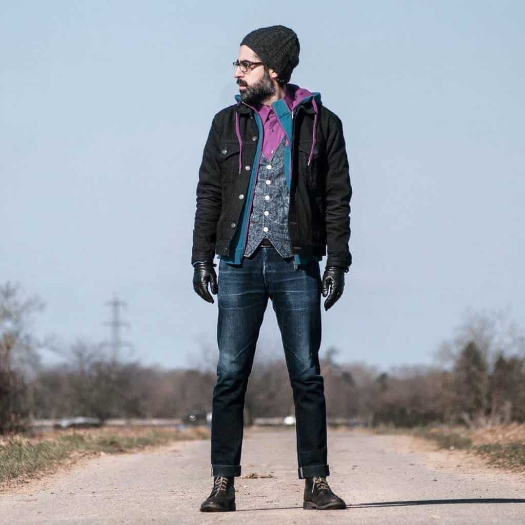 Vest Denim Jacket Outfit