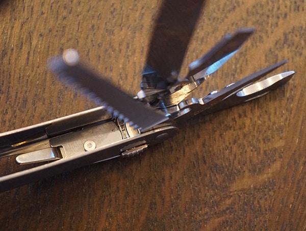 Victorinox Swisstool Spirit Xc Multi Tool Top View With Tools Opened