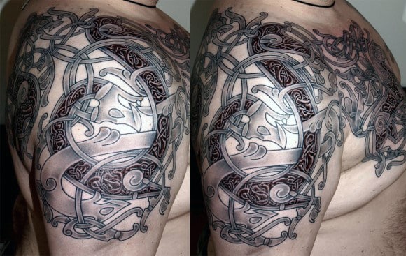 Viking Longship Tattoo For Men