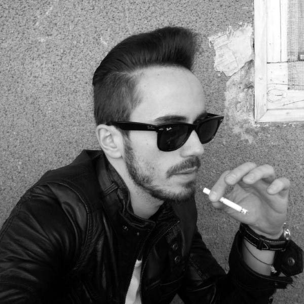 Vintage 1950s Mens Greaser Hairstyle