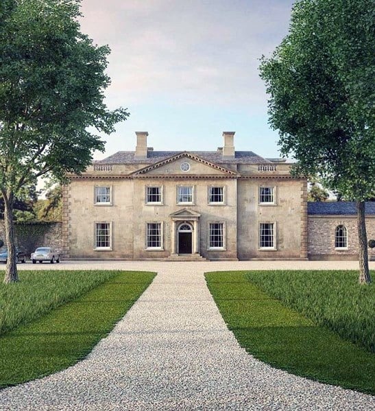 Vintage Home Gravel Driveway Ideas