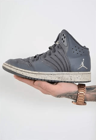 vintage nike air jordan high top trainers grey