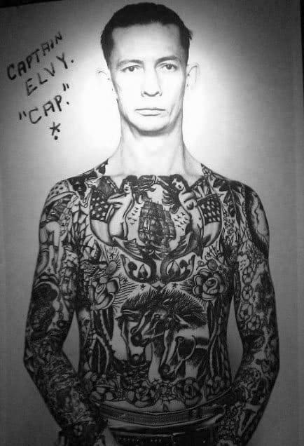 Vintage Tattoo Ideas On Guys Chest