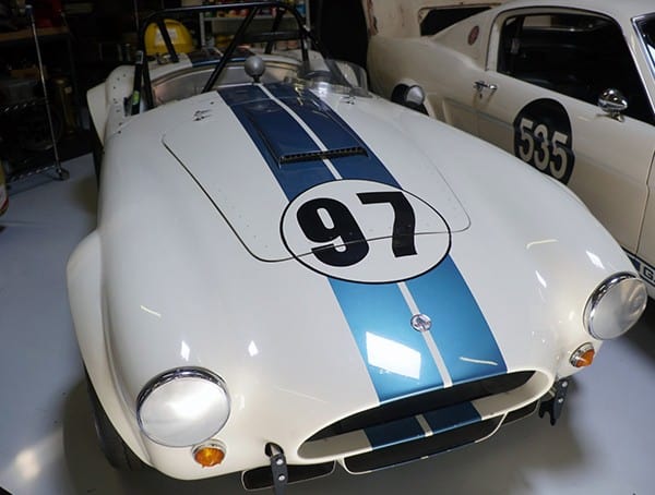 Vintage White Cobra Racecar