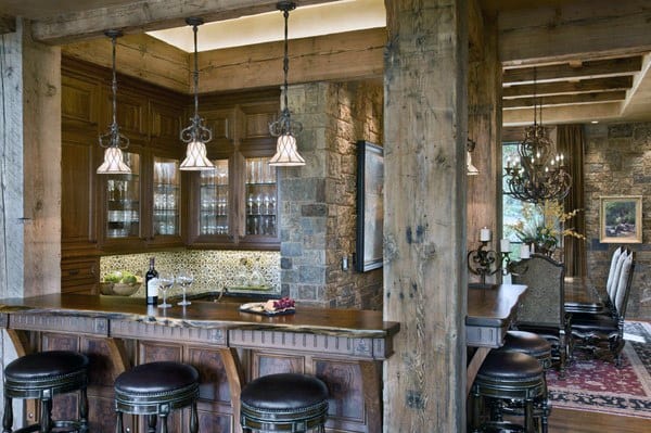 Vintage Wood Rustic Bar Ideas