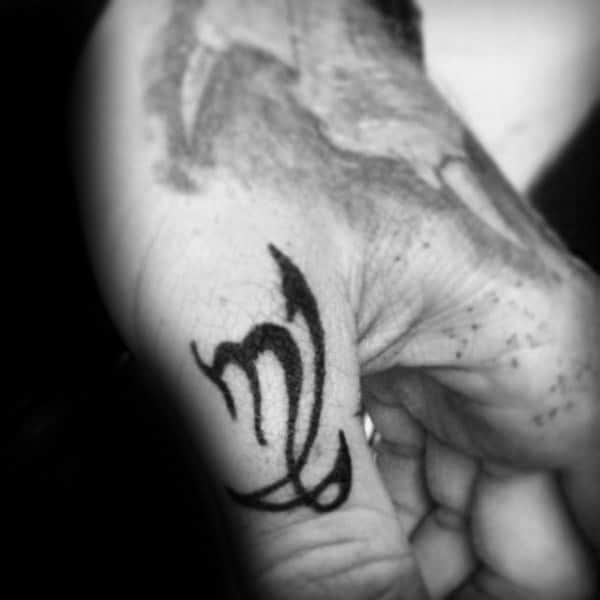 Virgo Thumb Tattoos For Guys