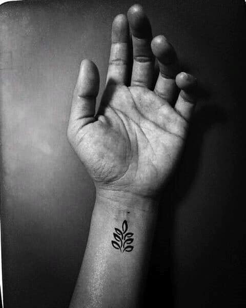 Virgo Wrist Wheat Tattoos For Men