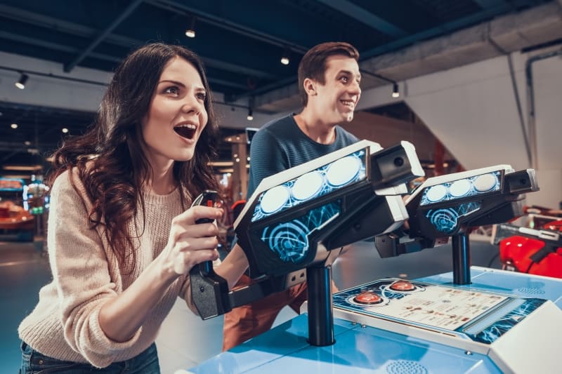 visit an arcade rainy day date ideas