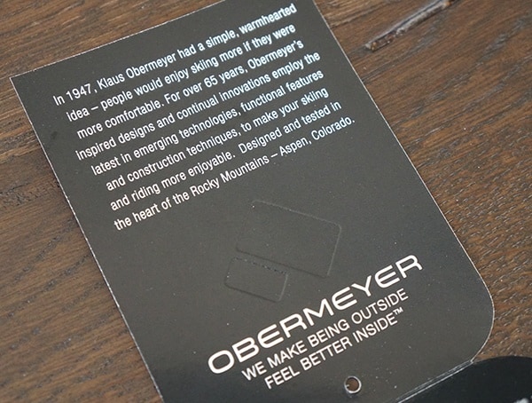 Volcanic Red Mens Obermeyer Kodiak Jacket Tag