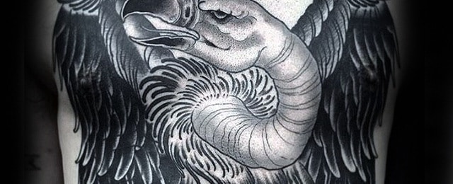 Vulture Tattoo Designs For Men