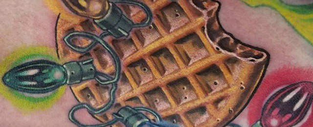 Waffle Tattoo Ideas For Men