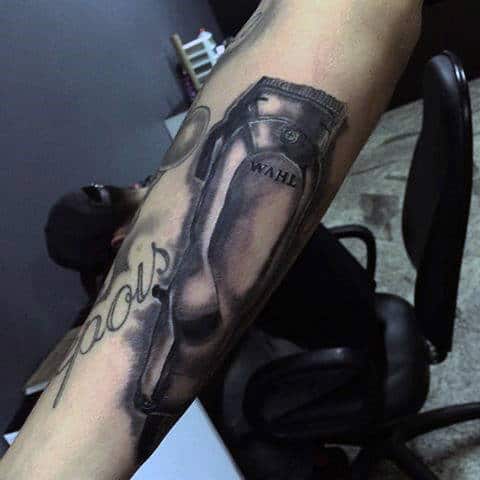 Wahl Clippers Mens Barber Tattoos