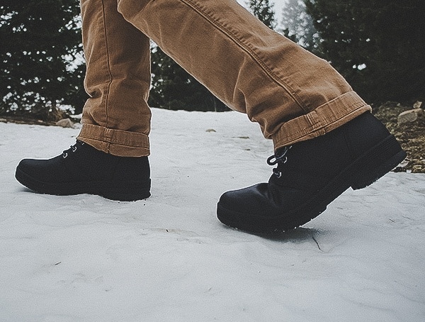 Walking Through Snow Kodiak Rhode Ii Arctic Grip Mens Boots