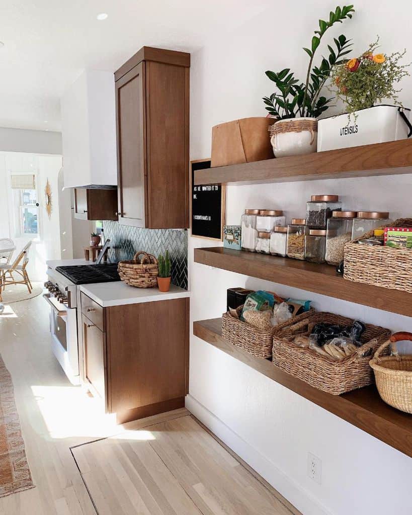 wall pantry shelving ideas small kitchen 