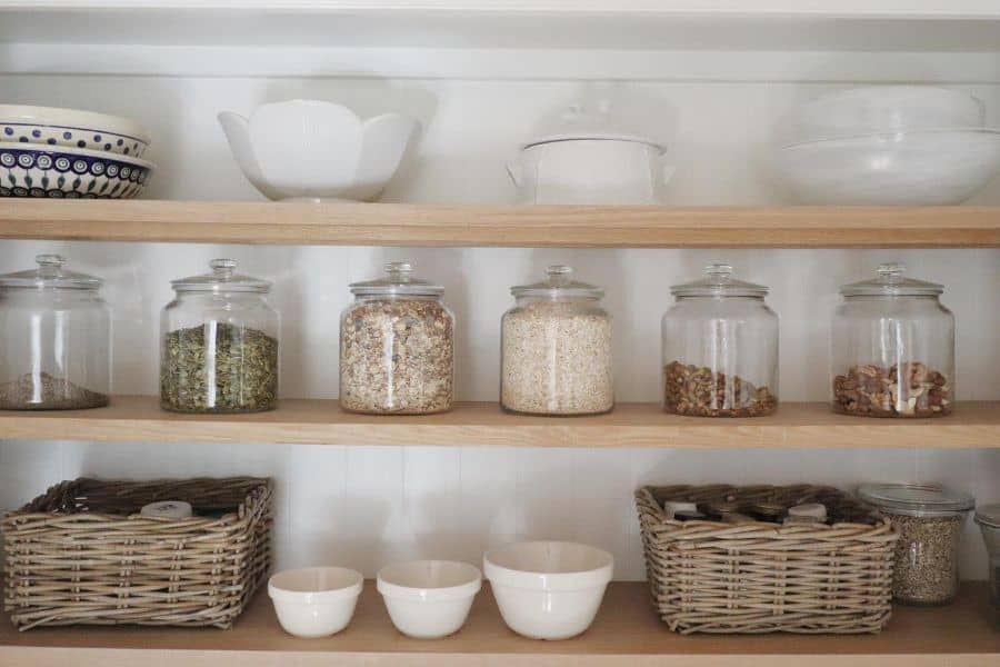 wall pantry shelving ideas
