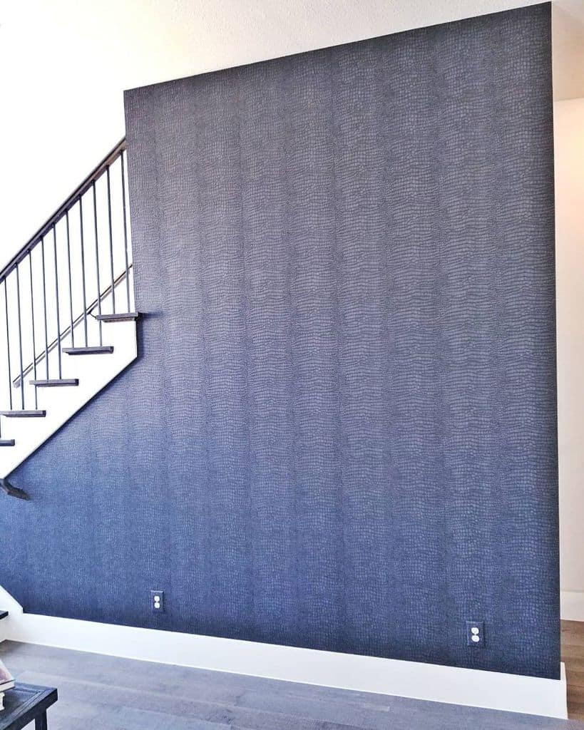 blue accent wall