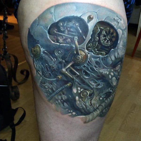 Watch Gears Insane Mechanical Male Tattoo Ideas