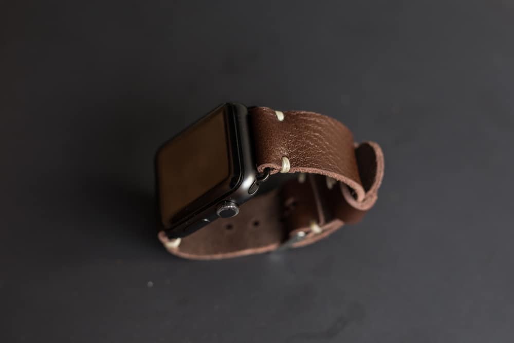 genuine leather wrist watch strap