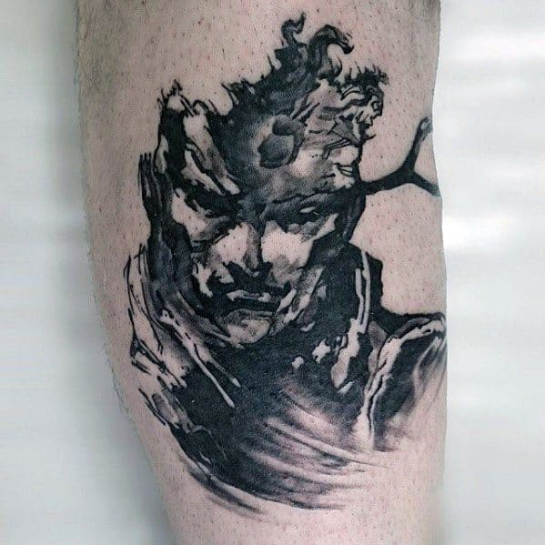 Watercolor Arm Metal Gear Guys Solid Snake Tattoo Designs