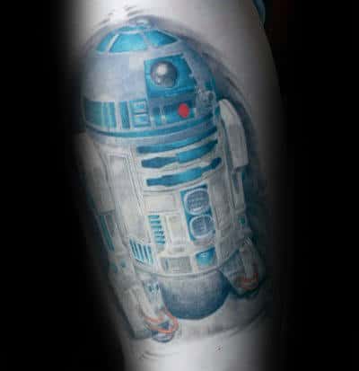 Watercolor Rd2d Arm Tattoo On Man