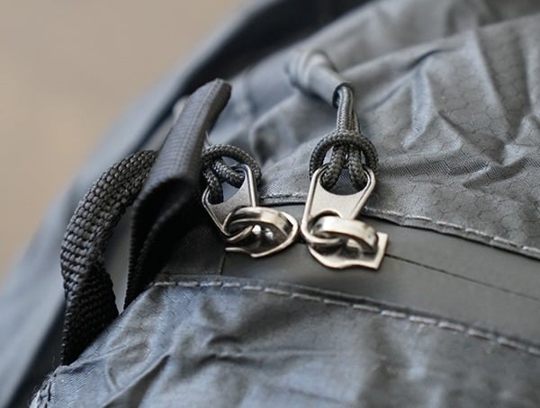 Waterproof Matador Transit 30 Duffle Bag Zipper Detail