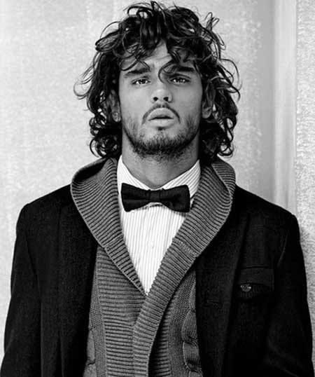 Wavy And Curly Mens Long Haircut Ideas