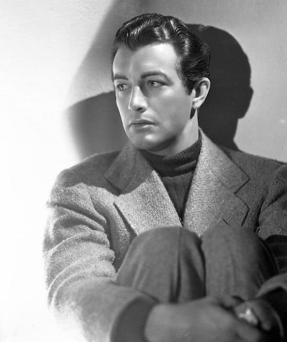 Wavy Slicked Robert Taylor 1940s Hairstyles For Males