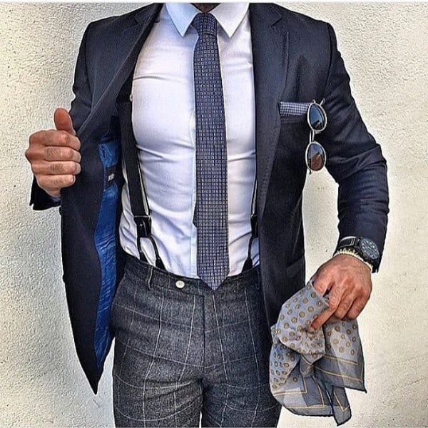 Wearing A Belt With Suspenders For Men