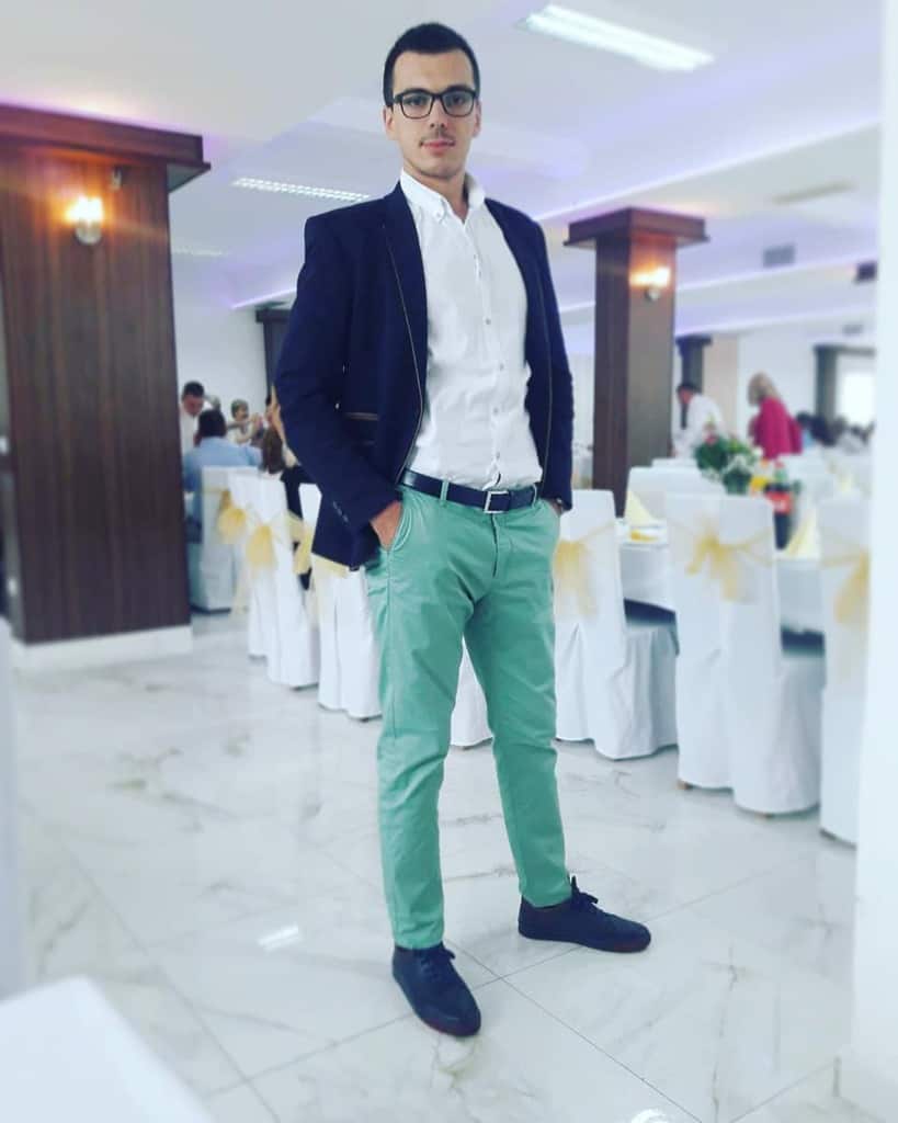 Wedding Suit Green Pants Outfit