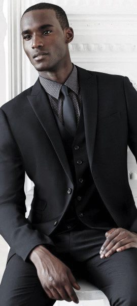 What To Wear With A Black Suit Mens Styles