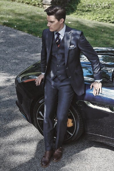 What To Wear With A Navy Blue Suit Mens Styles